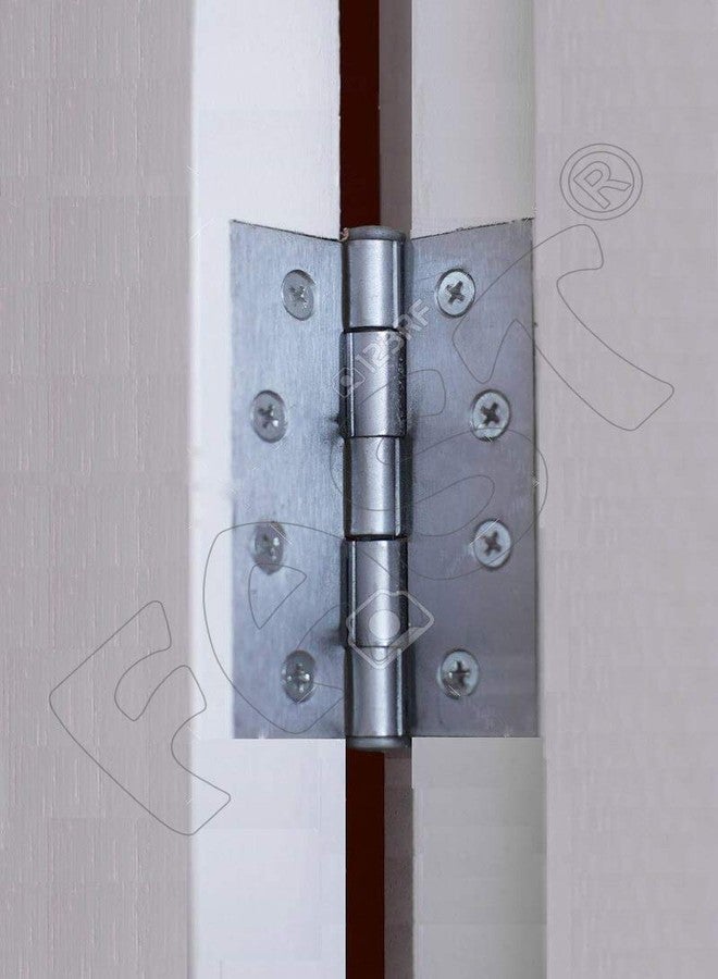 FAST 4pcs Premium Architectural 202 Stainless Steel SS Mat 4inch (4x1x1 INCH) (100x25x25 MM) Welded Door Hinges in Variety of Thickness for Any Type Door (4INCH Hinges 1.75 MM Thickness) - Image 5